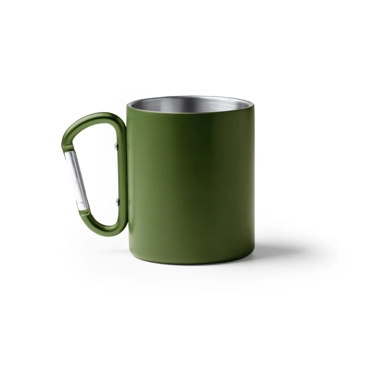 Туристическа чаша от неръждаема стомана с карабинер MUG-104